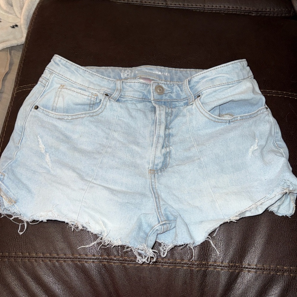 No Boundaries Light Blue Jean Shorts